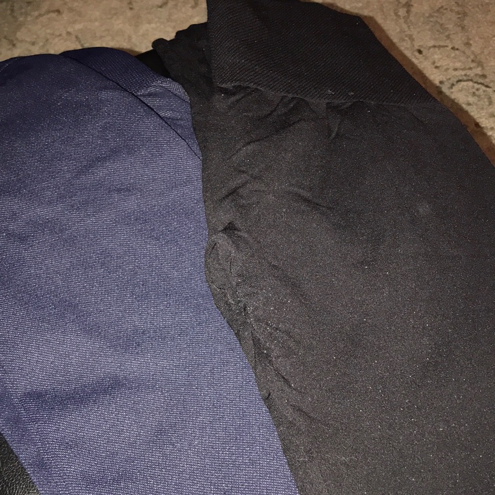 Asset size 1X denim/black leggings/tights (2 pairs)